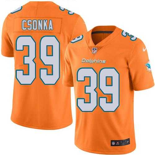 Nike Men & Women & Youth Dolphins 39 Larry Csonka Orange NFL Color Rush Limited Jersey,We sell and wholesale Nike Men & Women & Youth Dolphins 39 Larry Csonka Orange NFL Color Rush Limited Jersey on line form chian!